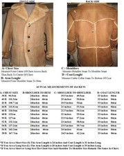 New Mens Genuine Shearling Sheepskin Western Cowboy Rodeo Marlboro Jacket Coat