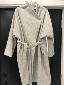 felt wrap coat