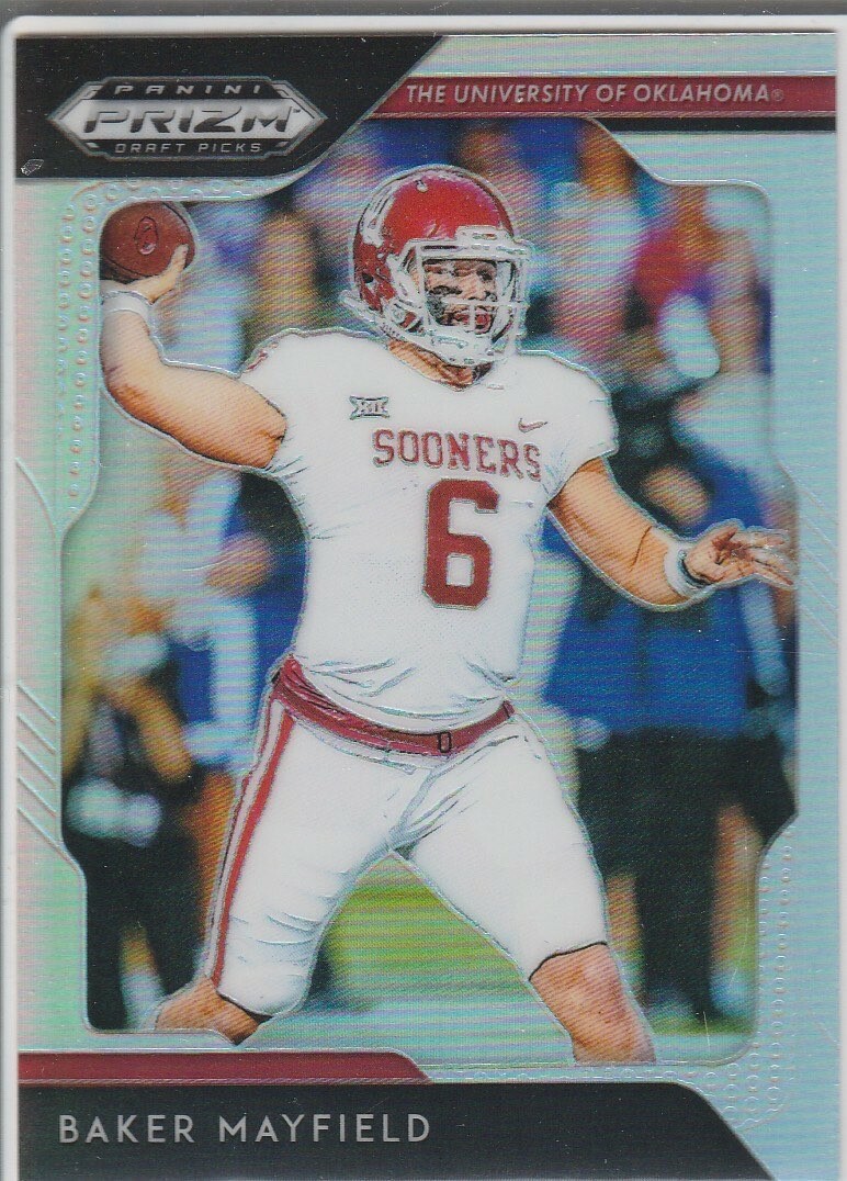 BAKER MAYFIELD Draft Picks RARE SILVER PRIZMS $$ Sooners Football Card BROWNS!