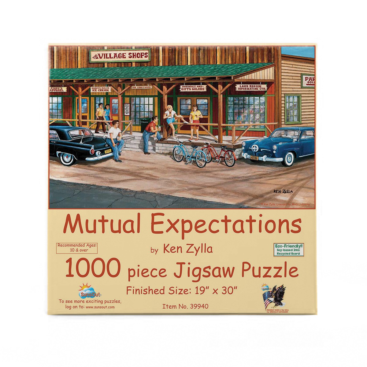 SUNSOUT Summit Pass 1000 Piece Jigsaw Puzzle - Ken Zylla Art 19x30 Inches