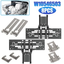 8PCS W10546503 Dishwasher Top Rack Adjuster Replacements for W10195840 W10195839