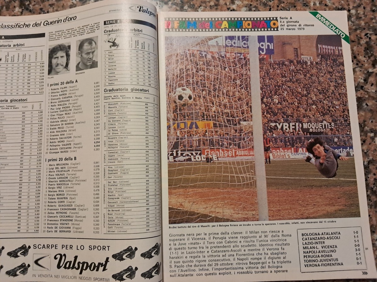 GUERIN SPORTIVO LOTTO RILEGATO 13 SORTIES 1979-80 - État Correct