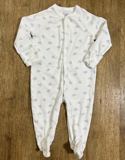 Ralph Lauren Baby Boy Coverall 9 Months Bear All Over Print Footed