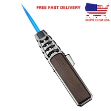 JOBON Stright Flame Torch Baking Lighter Windproof Butane Refillable with Lock