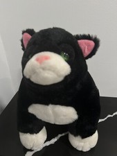 Big Daddy Fat Cats Cat Stuffed Animal Black White Plush Pampered Pets Pre Loved