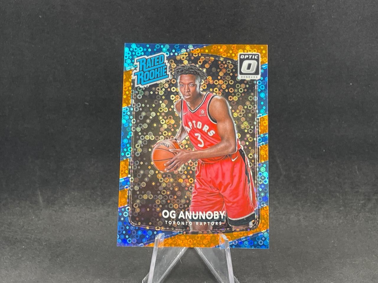 2017-18 PANINI DONRUSS OPTIC OG ANUNOBY RATED ROOKIE ORANGE DISCO PRIZMS 36/193
