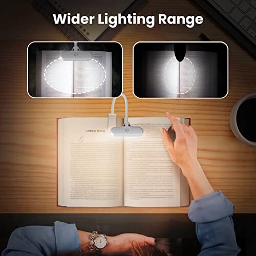 Rechargeable Clip On Book Light Kids Reading Light For Bed Book Light