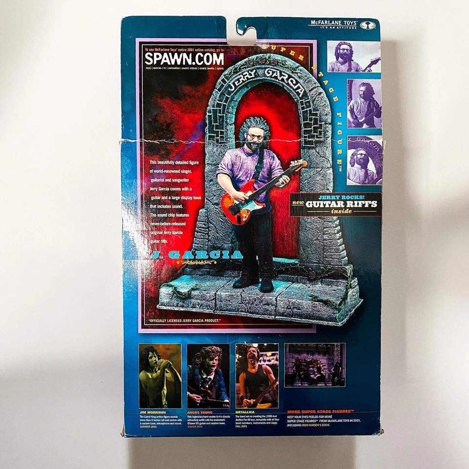 Figura Super Stage Jerry Garcia Grateful Dead McFarlane Toys Edición Caja De Lujo Foto 3 de 4