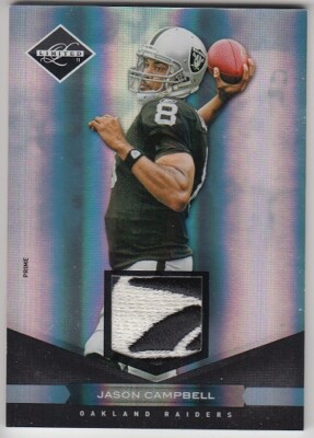 2011 Limited Threads Game-Worn Super Prime Brand Reebok Logo Jason Campbell 1/1