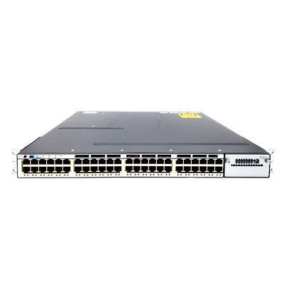 Cisco WS-C3750X-48T-L 48 Port Gigabit Ethernet Stack Switch C3KX-PWR-350WAC