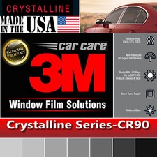 3M Window Film Crystalline 90% VLT Automotive Solar Tint Multi Size CR90 E