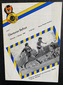 Ticket De Match PSG - Glentoran Belfast 1983 - Souvenir De Football