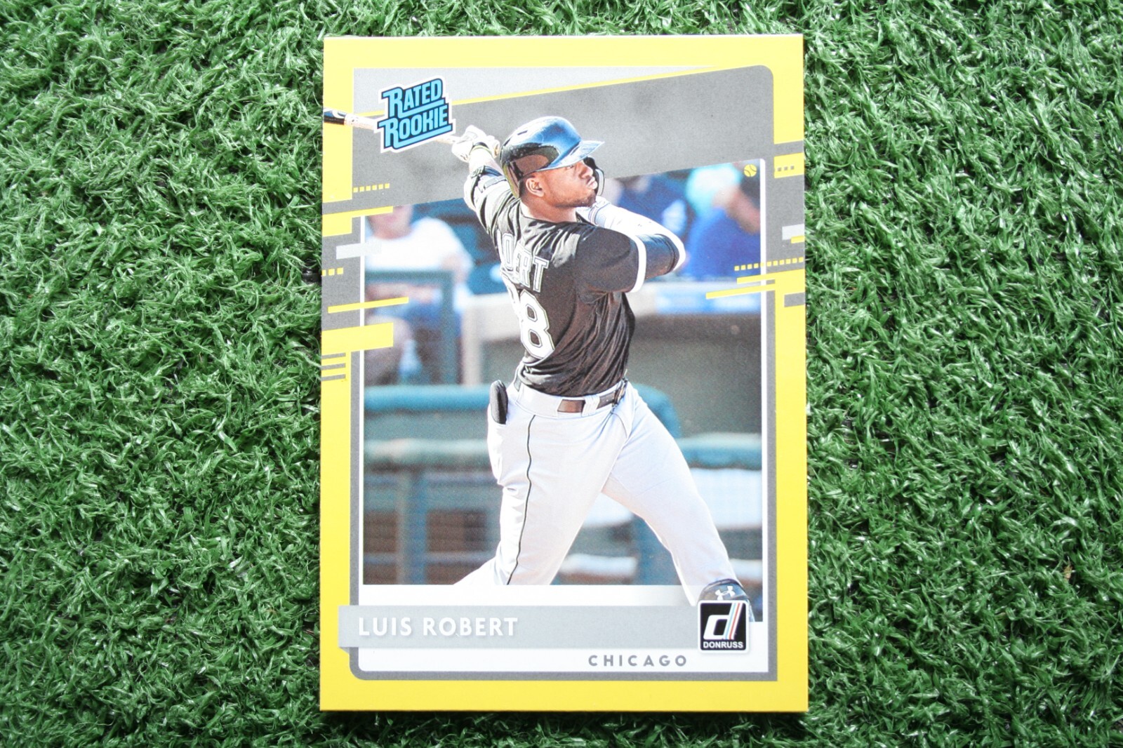 Luis Robert 2020 Panini Donruss Rated Rookie #264 Yellow SP