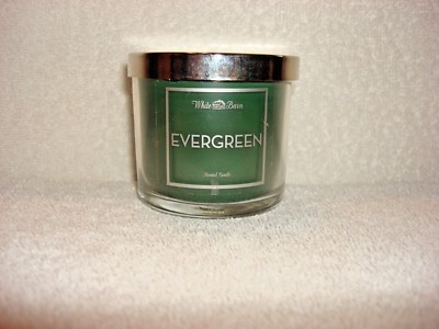 Bath & Body Works White Barn EVERGREEN 4 oz Scented Candle Burns 20-30 hours