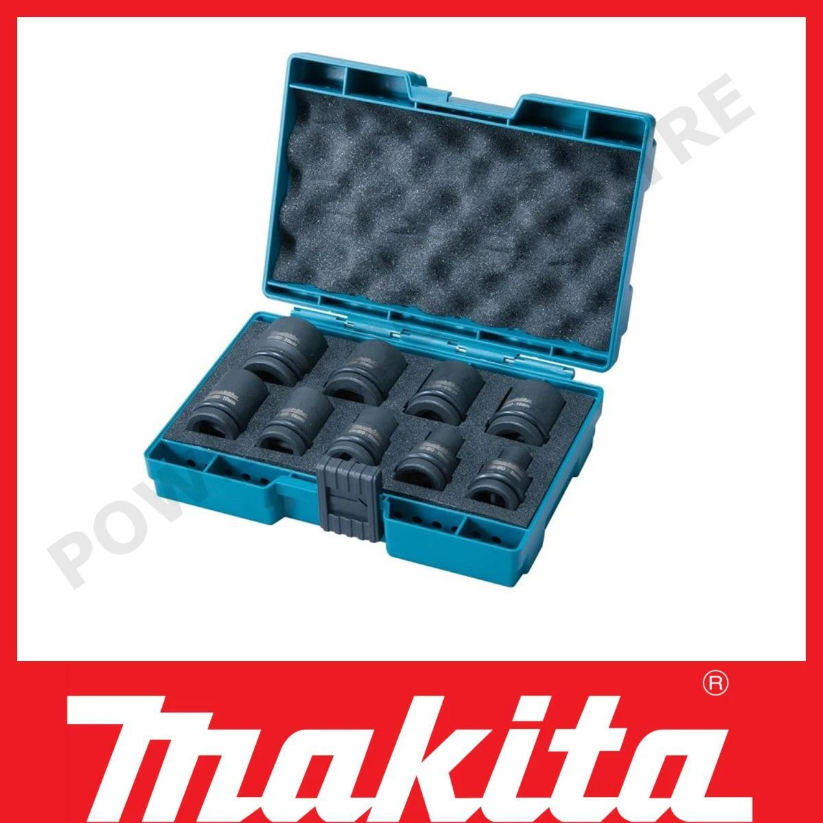 Makita D 41517 8 24mm 1 2 Inch Drive 9 Piece Impact Wrench Socket
