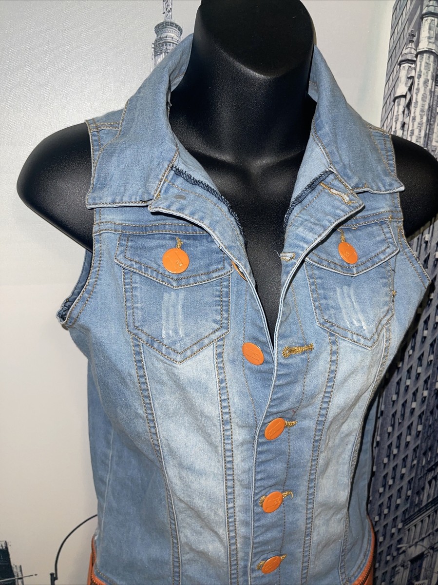 ジャケット ELISABETTA FRANCHI SHORT DENIM SUIT WITH BELT Denim romper suit with belt | Elisabetta Franchi