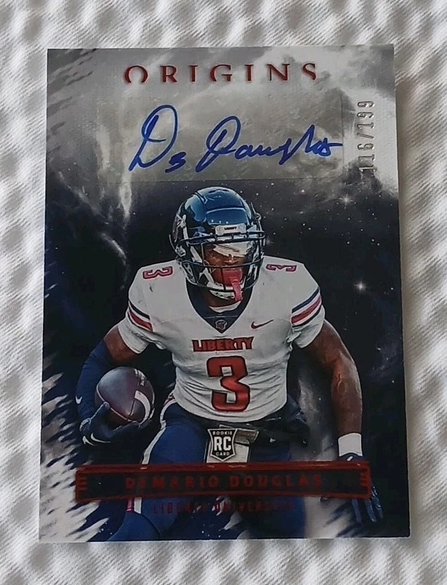 Demario Douglas Panini Chronicles Draft Picks Origins Rookie Autographs #OADPD Base