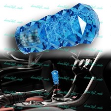 Blue 3d Diamond Crystal Vip Sty Manual Bubble Shifter Shift Knob Head - 100mm Blue 3d Diamond Crystal Vip Sty Manual Bubble Shifter Shift Knob Head - 100mm