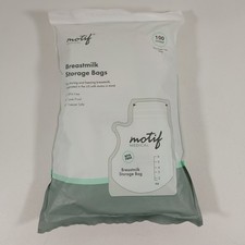 Motif Medical Breast Milk Storage Bags 8oz Single Use Bags 100 count BPA-Free