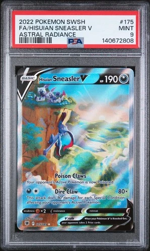 HISUIAN SNEASLER V #175 FULL ART ASTRAL RADIANCE 2022 POKEMON SWSH PSA 9 MINT
