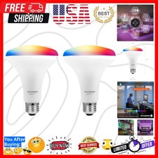 Sylvania Bluetooth Mesh LED Smart Light Bulb, BR30 65W, E26, RGBW Full Color ...