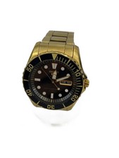 SEIKO Automatic Wristwatch Analog Stainless BLK GLD 7S36 03C0