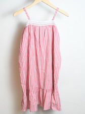 Petite Plume Girls Pink and White Stripes Nightgown NEW W/MARKS Size 12