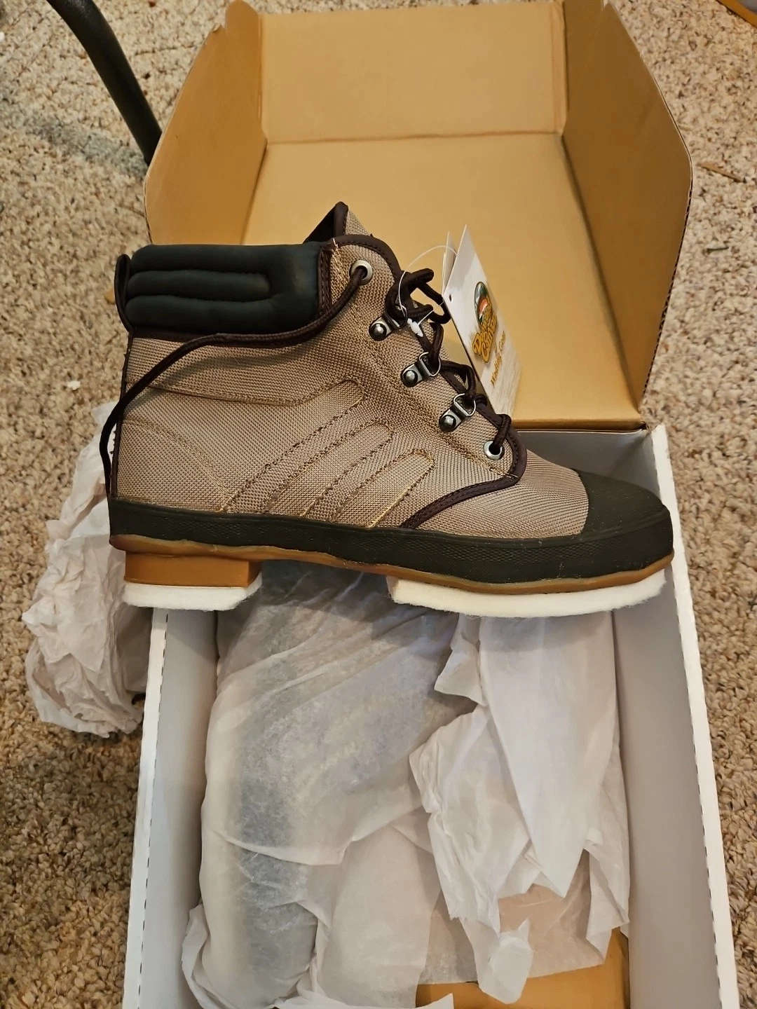 Wading Fishing Boots Mens 11 Dogwood Canyon Felt Wading #53220F Rubber Toe Shoe