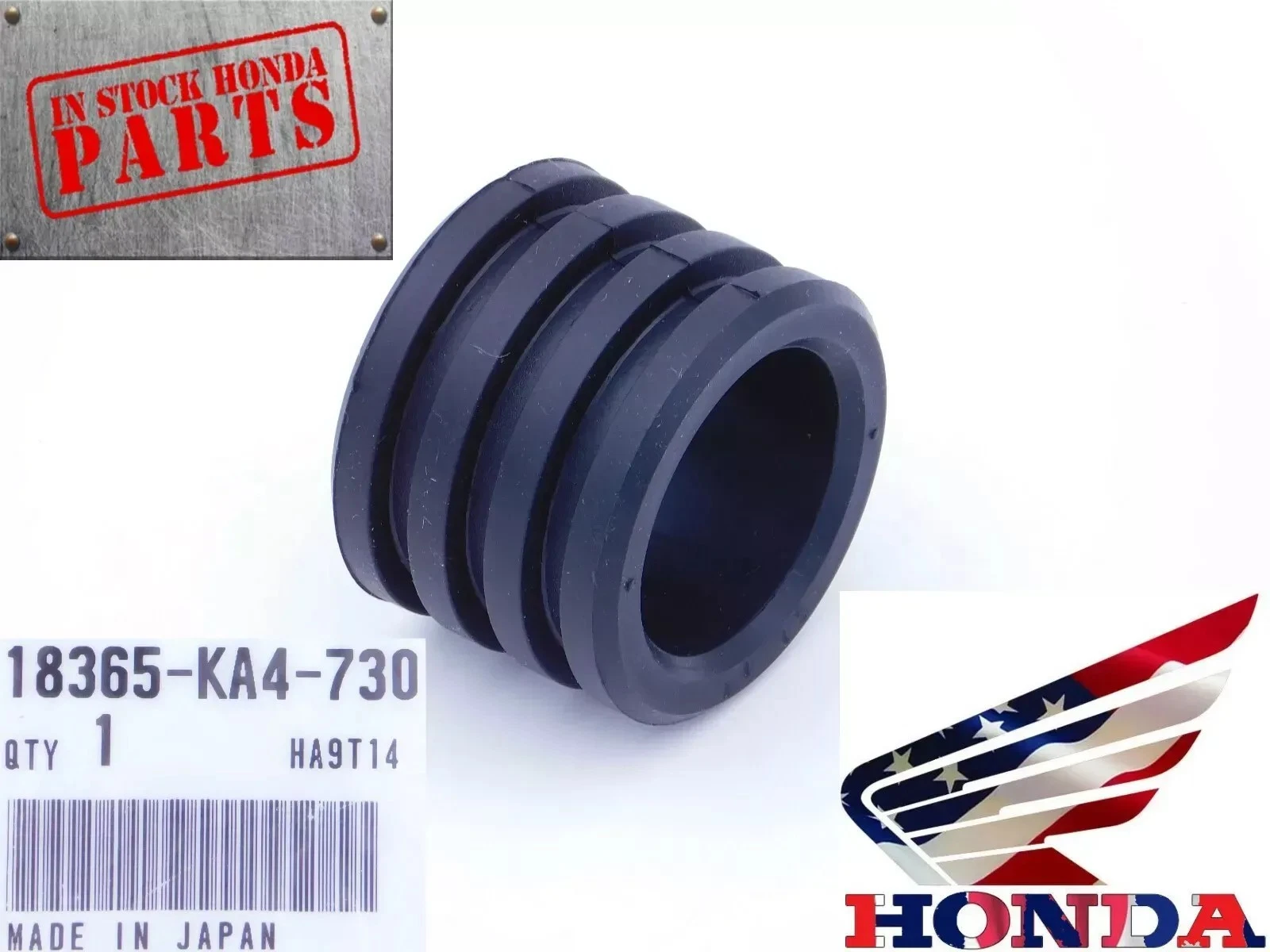 Honda OEM Exhaust Pipe to Muffler Rubber Seal / Gasket 1986-2007 CR 250 CR250R