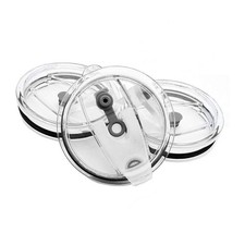 3 Packs Lids for 30oz Tumblers, Spill-proof Splash Resistant Straw-friendly C...