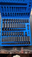 Grey Pneumatic 81pc Master 3/8" drive Impact socket Set SAE & Metric #1281