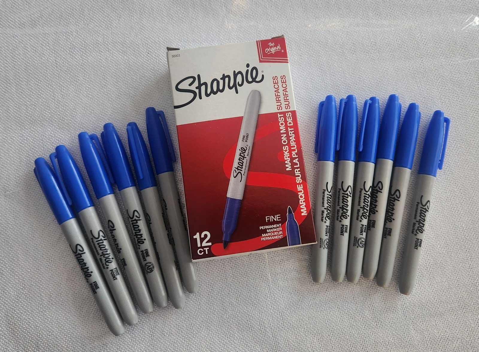 Best Permanent Fine Point Blue Ink Original School Box Of 12