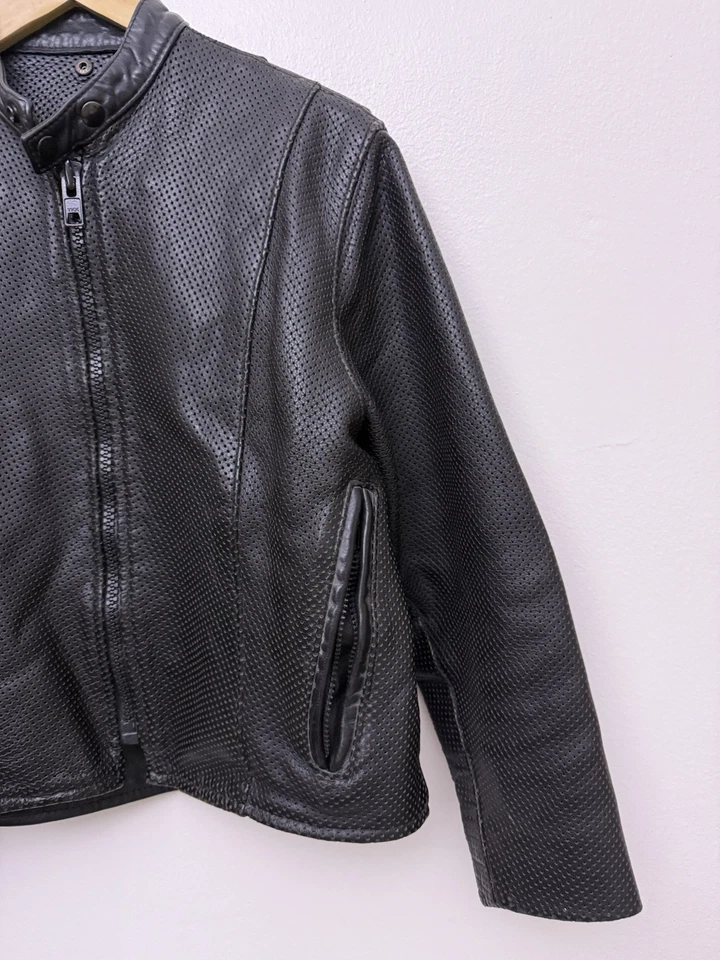 VTG Vanson Drifter perforarted leather Biker Jacket Fully vented Women’s Sz M? - Image 4 of 4