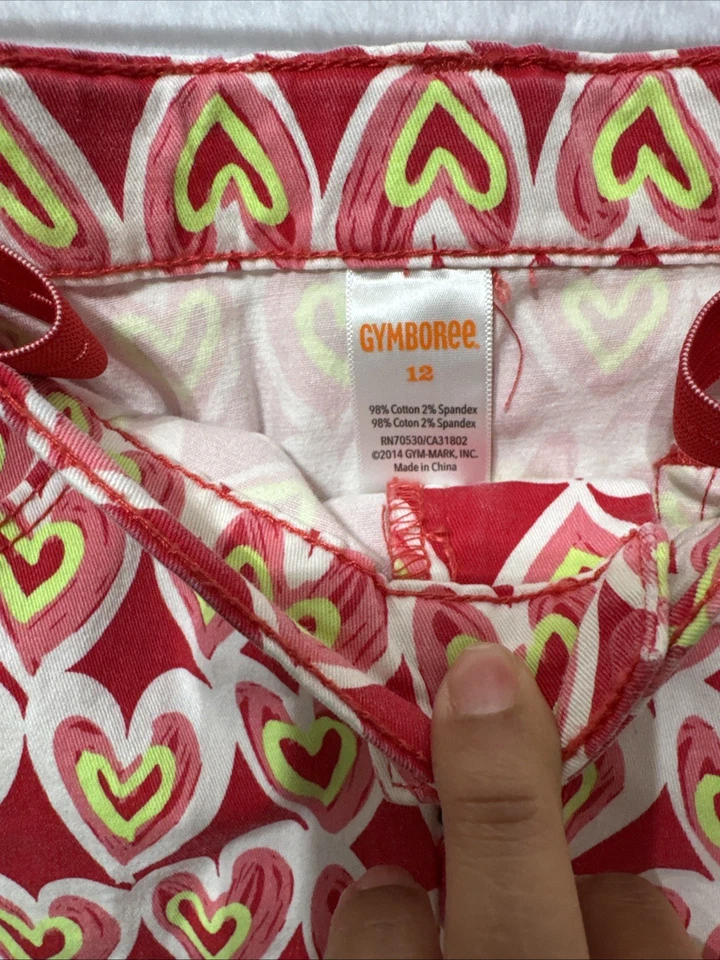 Gymboree PLAY BY HEART SZ 12 SKIRT VALENTINE'S DAY FUN NWT GIRLS HEARTS PINK RED - Image 2 of 3