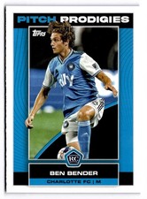 2023 Topps MLS - Pitch Prodigies Ben Bender Rookie Card  #115 Charlotte FC. rookie card picture