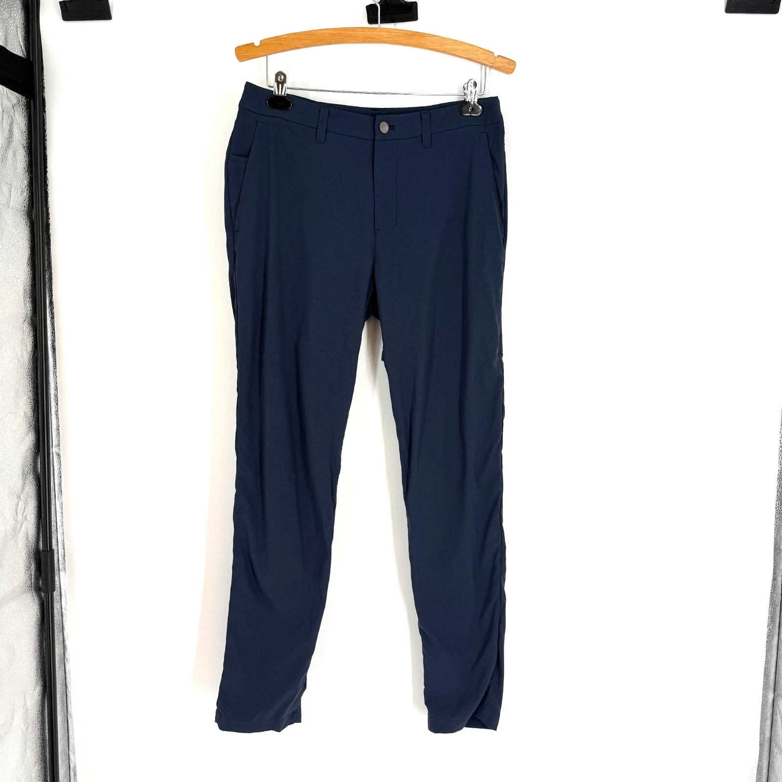 Lululemon ABC Slim Fit Trouser Pants Warpstreme Navy Golf Performance Men 31x32
