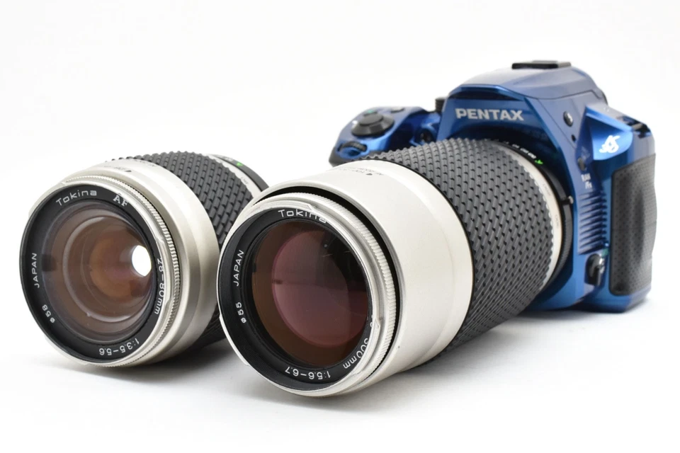 Pentax K-30 16.3MP Digital SLR Kamera Blau Körper W / Zwei Objektiv Set Aus - Bild 2 von 4