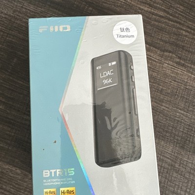 FiiO BTR15 Bluetooth DAC/Amp Titanium High-Res Audio MQA, Dual Output - Titanium