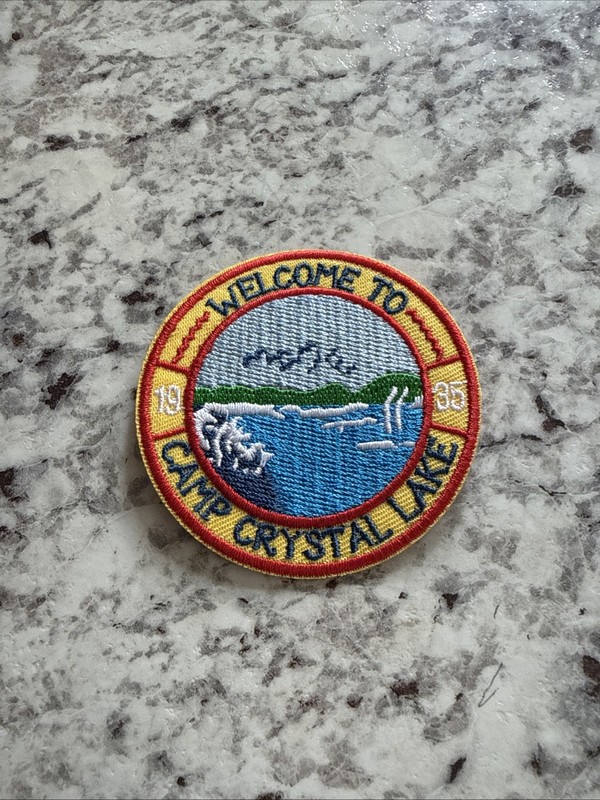 Friday the 13th Enamel  Patch Jason Crystal Lake Spirit Halloween