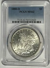 1880 O  MORGAN DOLLAR PCGS MS 62