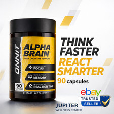 Alpha Brain Onnit Memory Focus Daily Cognitiv...