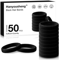 Hanyousheng 50 StüCk Haargummi, 8Mm Haargummi Damen, Zopfgummi, Scrunchies, Haar