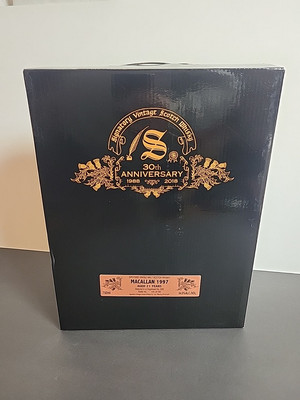 MACALLAN 1997 21 Year Signatory 30th Anniversary 88-2018 Empty Display Case Box