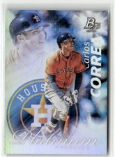 2017 BOWMAN PLATINUM #PP-CC CARLOS CORREA PLATINUM PRESENCE HOUSTON ASTROS