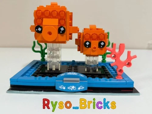 LEGO BrickHeadz 40442 – Goldfish  Built – No Box – With Instructions