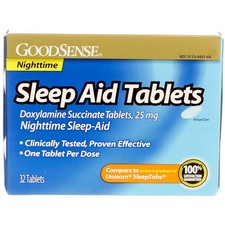 3 Pack GoodSense Doxylamine Succinate Sleep Aid Tablets, 25 mg, 32 Ct