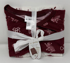 Women's Size M 8-10 Harry Potter 2-Piece Plush Pajama Set Pajamas Sleepwear