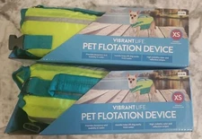 Lot Of 2▪︎Vibrant Life Pet Floatation Device xs Small High Visibility