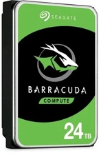Seagate BarraCuda 24TB 7200 RPM 512MB Cache Internal 3.5 Hard Drive ST24000DM001