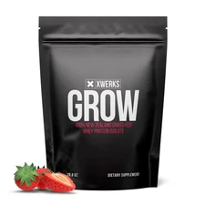 Xwerks Grow 100% NZ Grass-Fed Whey Protein Isolate 25g - Strawberry (80 Char)